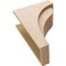 Ekena Millwork 8"W x 16"D x 24"H Classic Helena Rough Cedar Woodgrain TimberThane Corbel, Primed Tan CORUR08X16X24HELRCPR - alternate 3